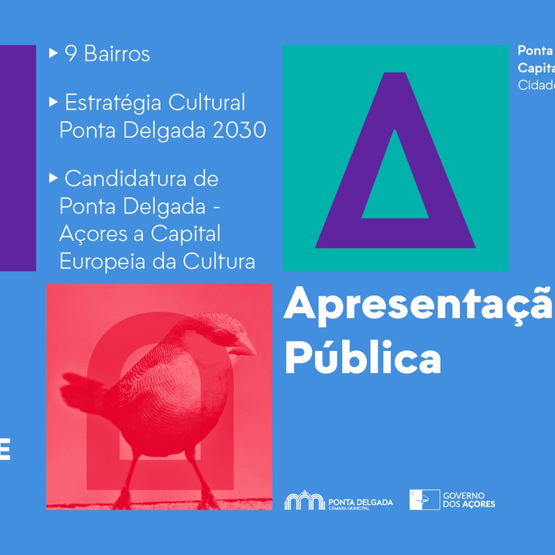 Apresentação pública presencial 9 Bairros, Estratégia Cultural Ponta Delgada 2030, candidatura de Ponta Delgada | Açores a Capital Europeia da Cultura
